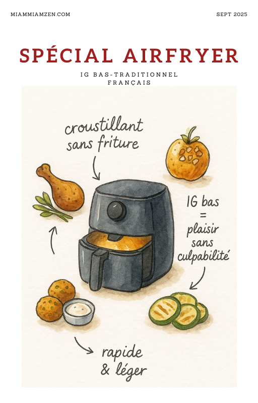 Ebook Airfryer IG bas - 16 recettes tradition françaises revisitées (≤ 400 kcal, croustillant & léger)