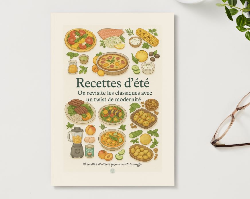 Ebook - Les classiques d’été revisités - 10 recettes illustrées façon carnet de cheffe (PDF à télécharger)