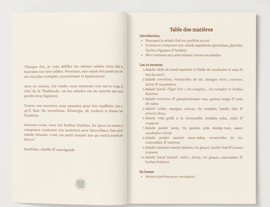 Ebook salades thaï d’été – 10 recettes légères & équilibrées pour voyager sans quitter la table